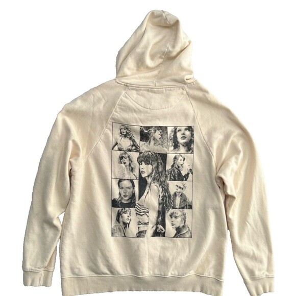 Taylor Swift Eras Tour Beige Hoodie Sweatshirt Women Size 2XL - Picture 8 of 11